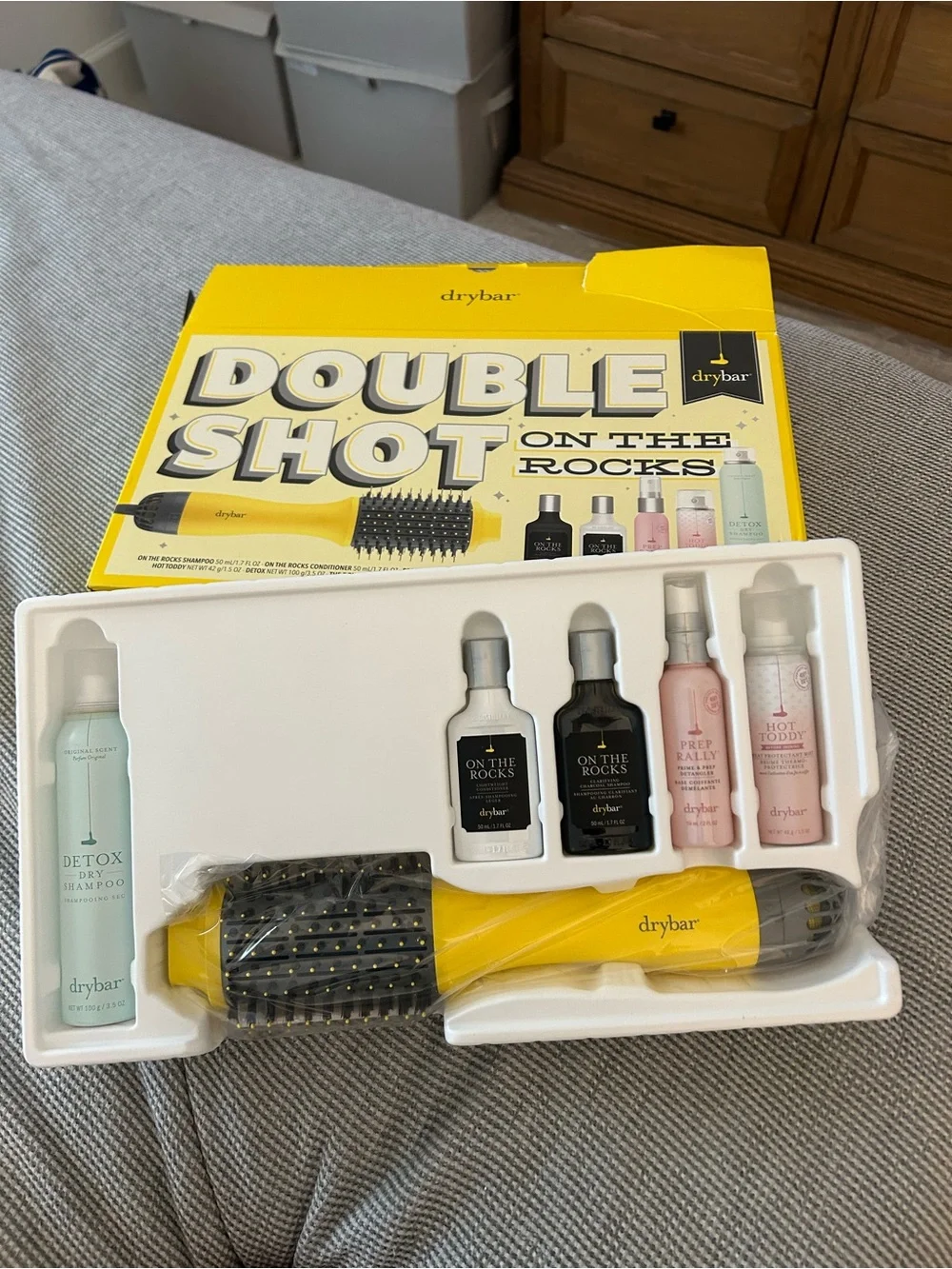 NWT Drybar Double Shot On The Rocks Styling Set